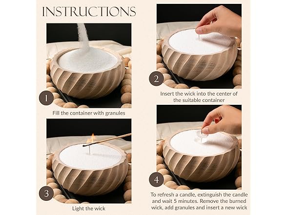 Granula Pearled Candle
