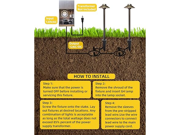 Brass Low Voltage Pathway Light