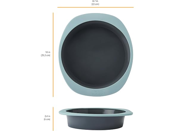 Chicago Metallic 8 Inch Silicone Round Cake Pan