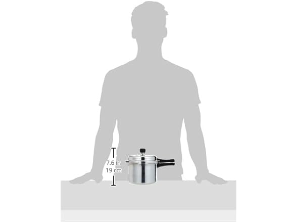 Prestige Pressure Cooker, 3 Liter, Silver, Aluminum