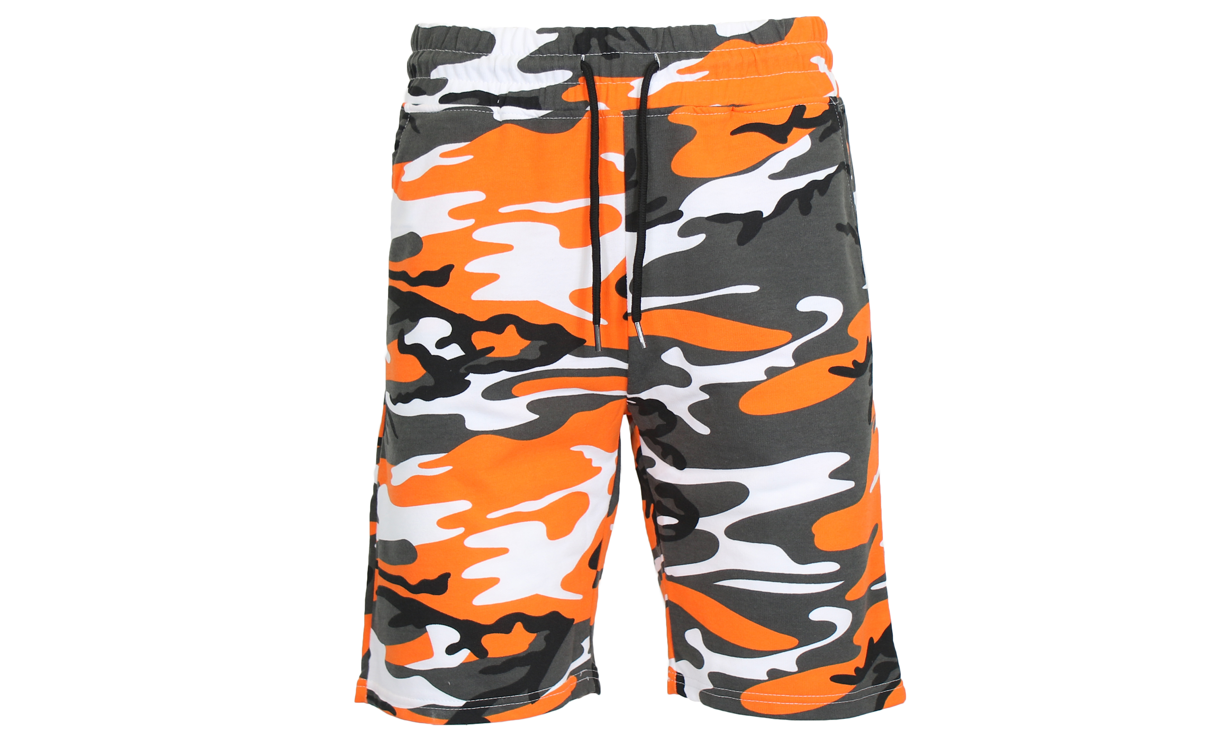 1 & 3Pk Mens French Terry Camo Shorts - Gallery 20