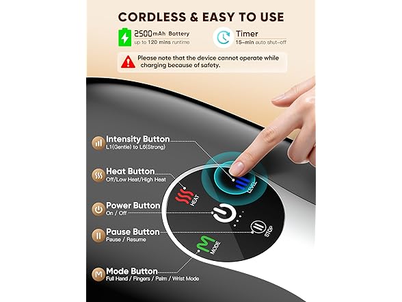 JZBRAIN Heated Hand Massager