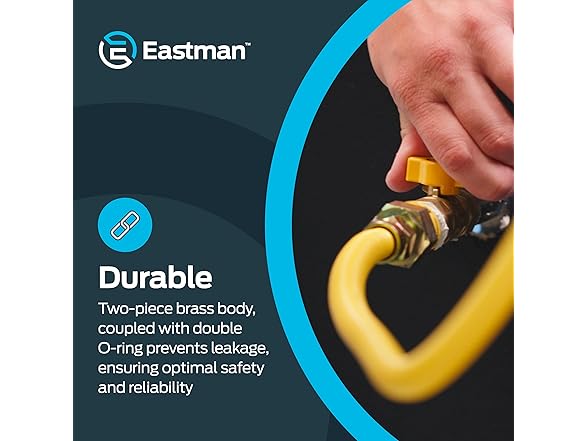 Eastman Straight Gas Brass Ball Valve, 3/4 in