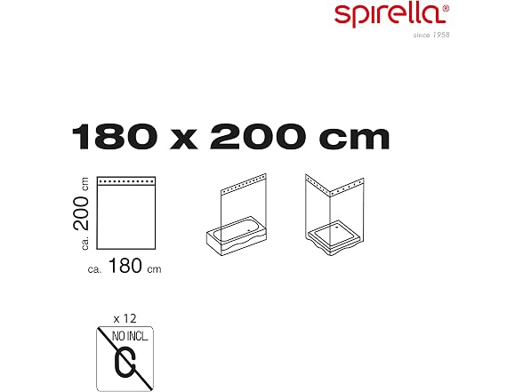 Spirella Goldfish Orange Shower Curt