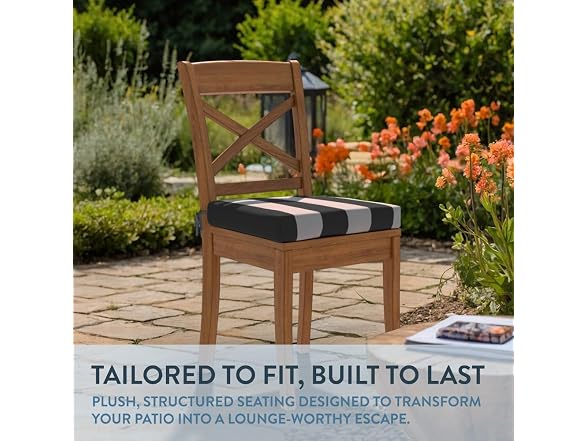 California Umbrella Chair Pad Set of 2, 18 x 18 Inch