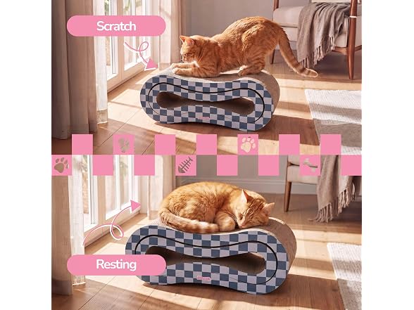 THE LICKER STORE Suvi 26" Modern Cardboard Infinity 2-in-1
