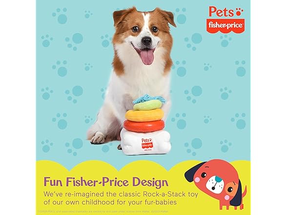 Fisher-Price Pets Ring Stack Dog Toy