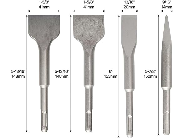 QXCIVR CON-47 Flat Chisel Tools
