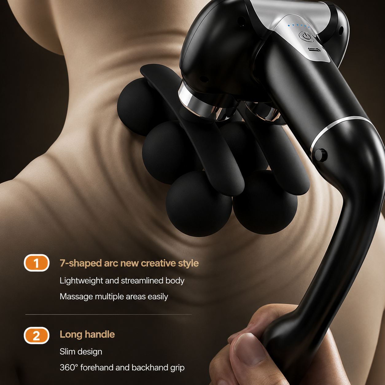 6 Head Massage Gun w/ Handle - Gallery 5