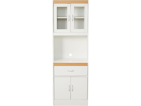 Hodedah Long Standing Kitchen Cabinet
