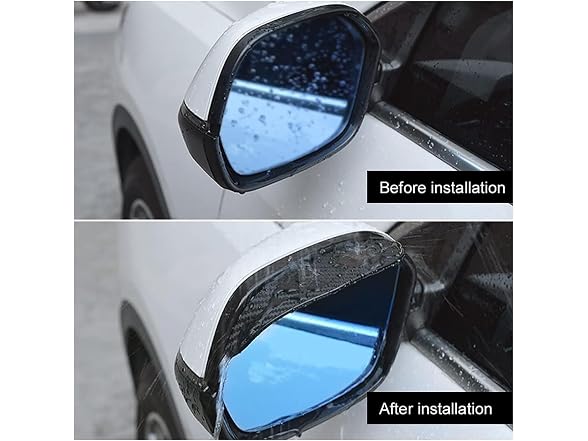 SZRFVGX APP-Auto-142 2 Pcs Side Mirror Rain Guard, 