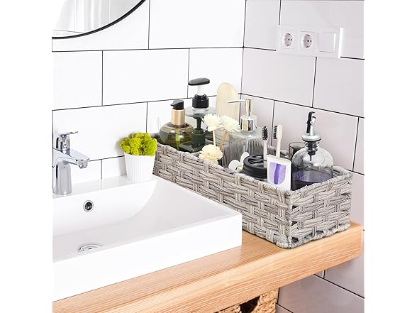 AOZITA Toilet Tank Topper Paper Basket