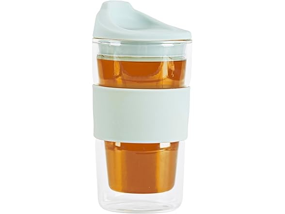 Restaurantware Glass Travel Mug 1 Count 12 Ounce 