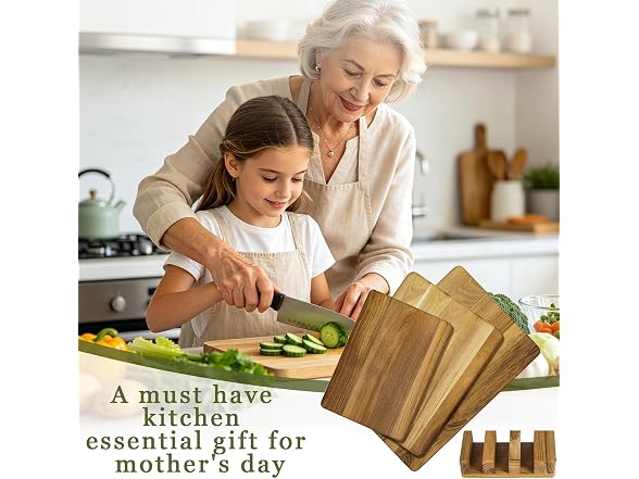 Teak Cutting Boards Set