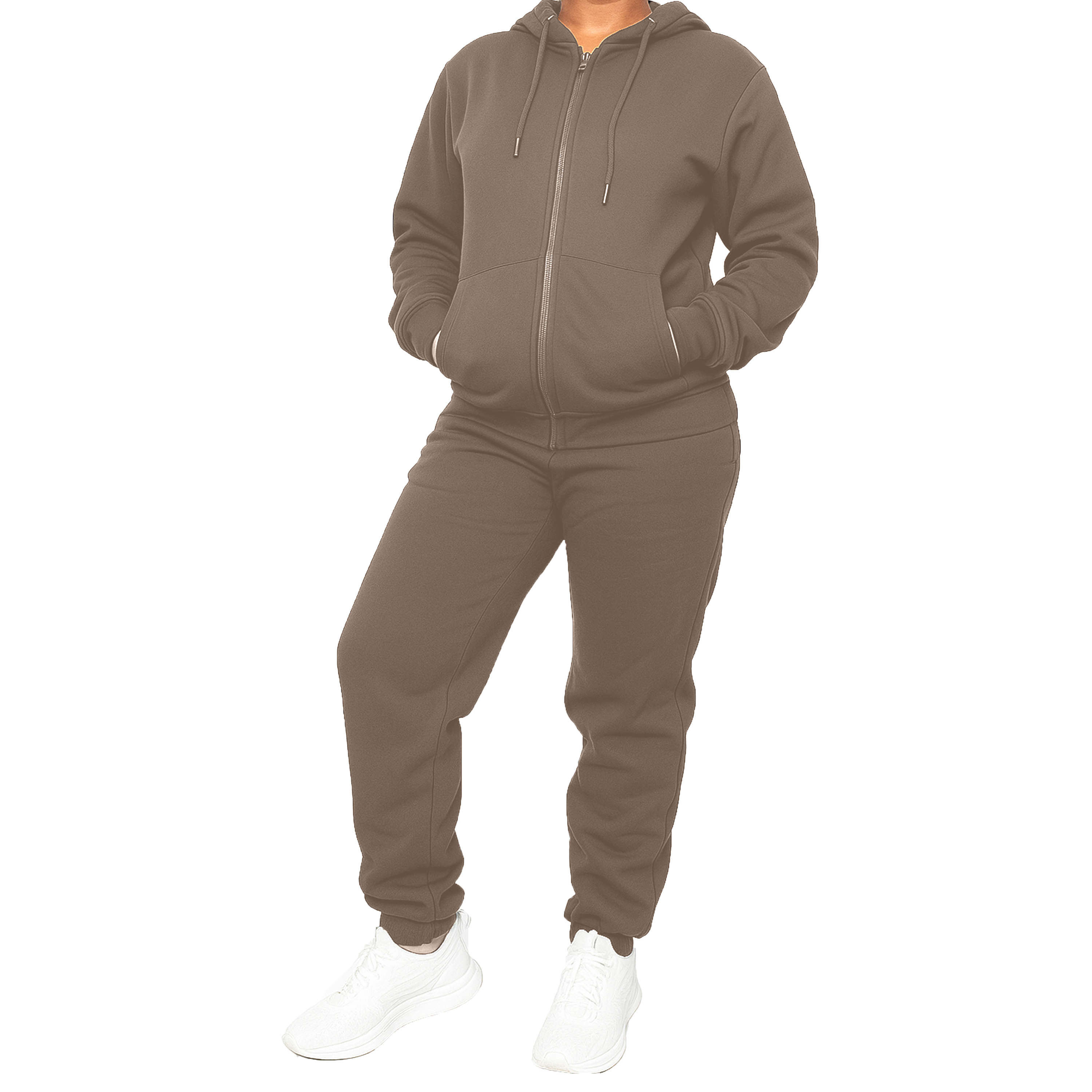 Womens Fleece-Lined Hoodie & Jogger Sets - Gallery 27