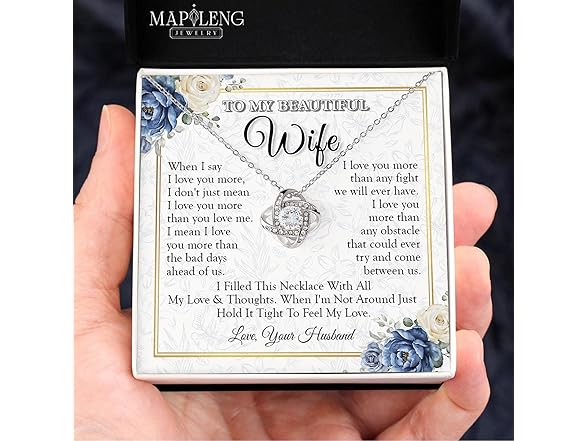 To My Wife Love Knot Necklace