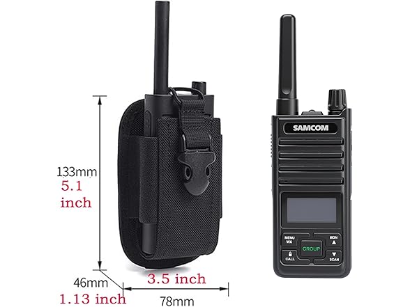 (2 Pack) SAMCOM Universal Two Way Radio Holder