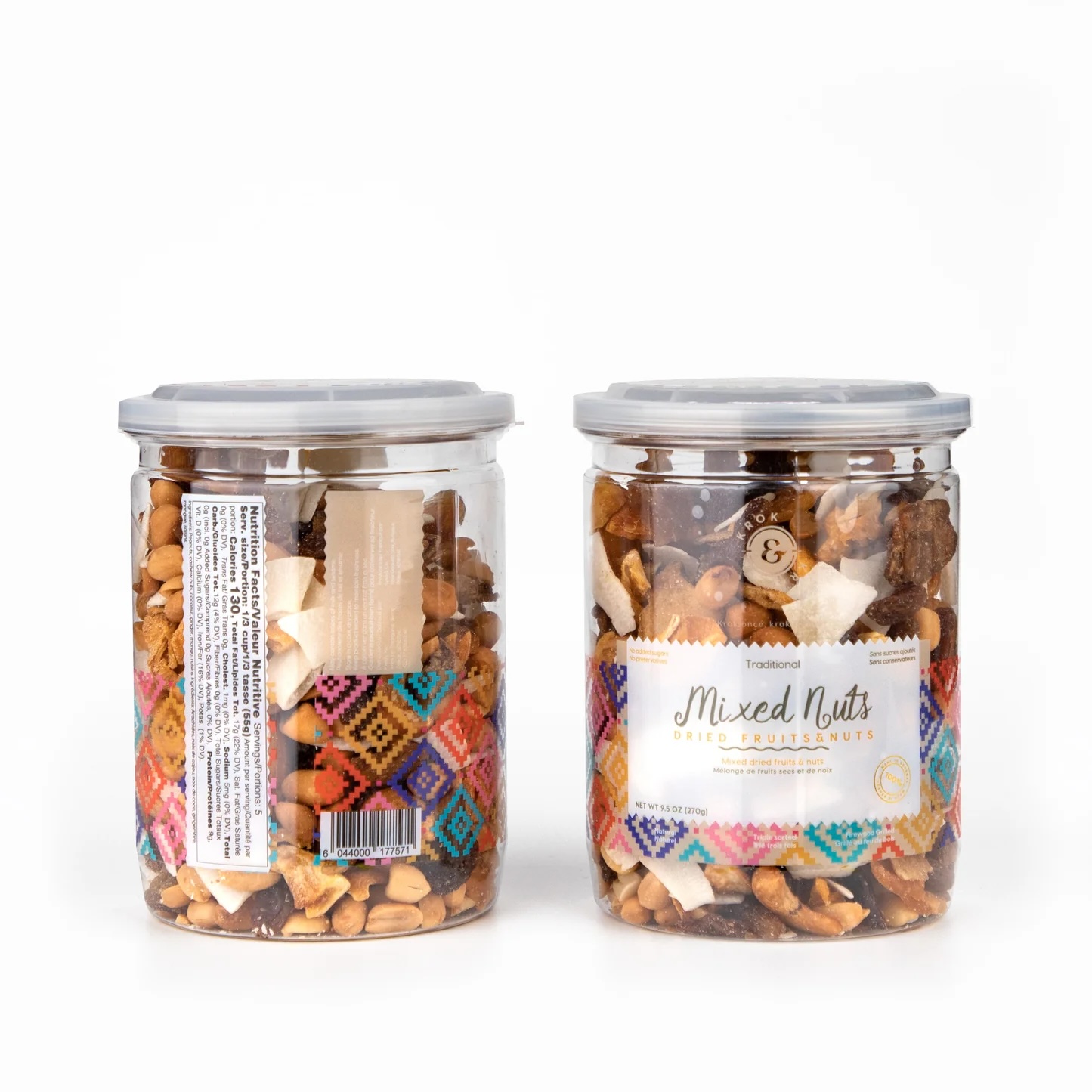 (3pk) Krok Krak Mixed Nuts & Dried Fruits in Glass Jar - Gallery 2