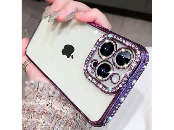 AmazFCCY Glitter Plating Case for iPhone