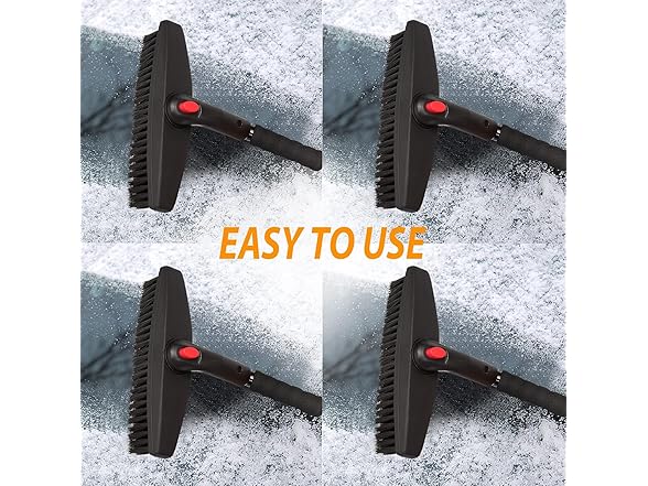 Zone Tech SN0028-2 3in1 Snow Brush Kit 2pk