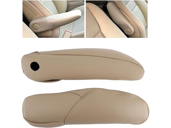 Aramox Car Armrest Cover Car Seat Armrest (Beige)