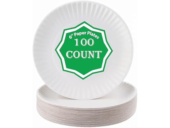 Perfect Stix Paper Plates 6" 100ct