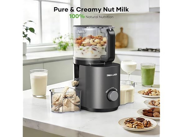 SMALLHOO 3-in-1 Cold Press Juicer 120oz