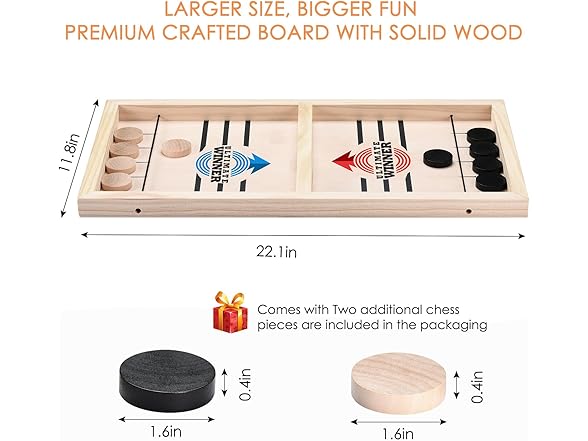 AMFLOWER Fast Sling Puck Game