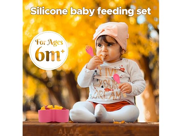 BabyX Baby Silicone Feeder Set, 3-pcs