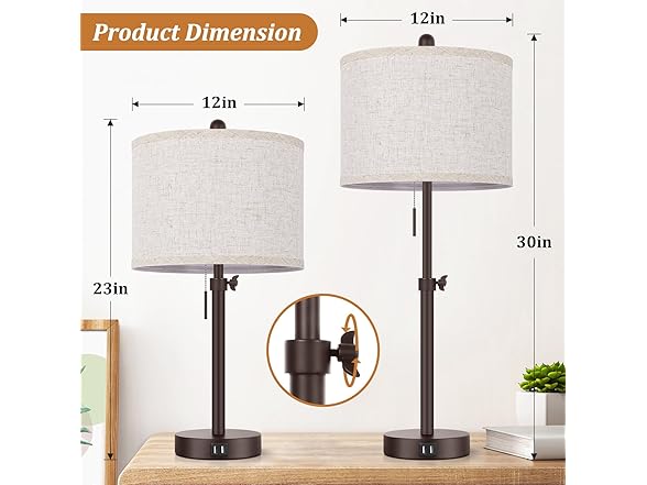 Kondras Brown Table Lamps