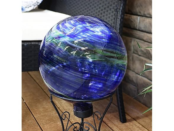 Sunnydaze 10-Inch Gazing Ball Northern Lights