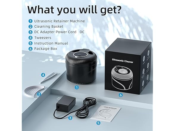 WBXWBX Ultrasonic Retainer Cleaner