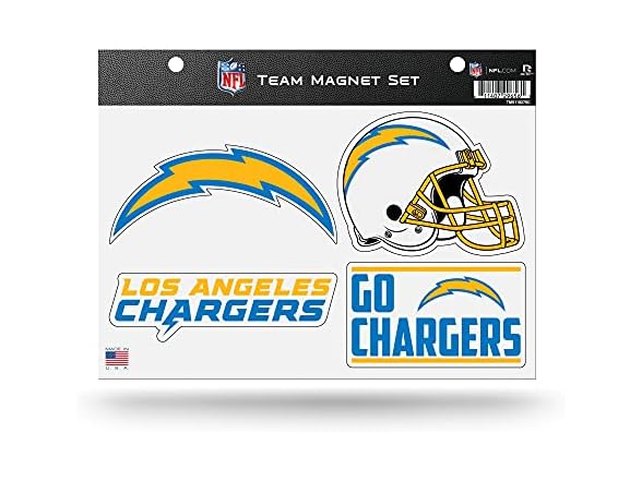 Los Angeles Chargers Team Magnet Sheet