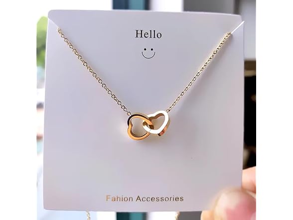 Paradise Gold Double Heart