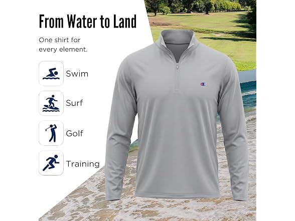 Champion Mens Pullover Sun Shirt