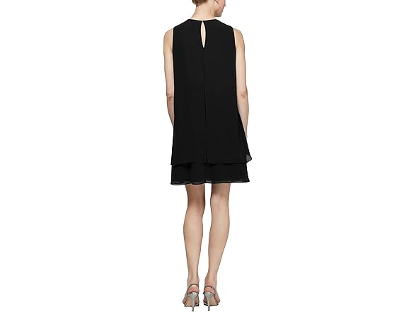 S.L. Fashions Cutout Black Dress (12)