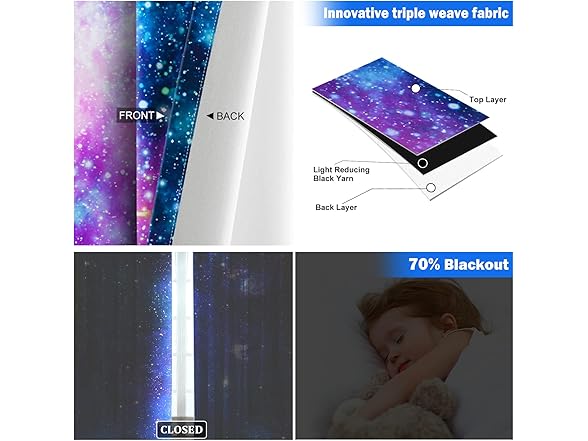 Aimego Kids Dinosaur Blackout Curtains