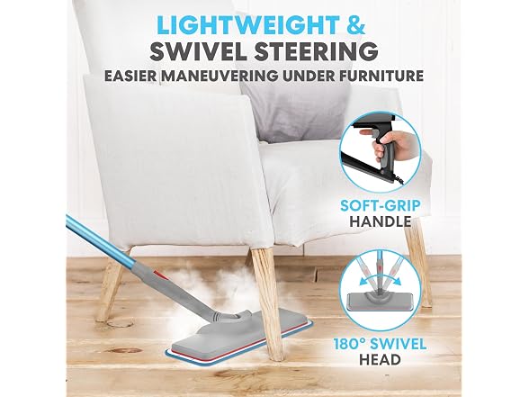 SIMPLI-MAGIC Simpli-Magic 10-in-1 Steam Mop with Deta