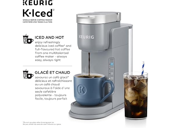 K-Iced Single Serve Coffee Maker - Grey - Gallery 4
