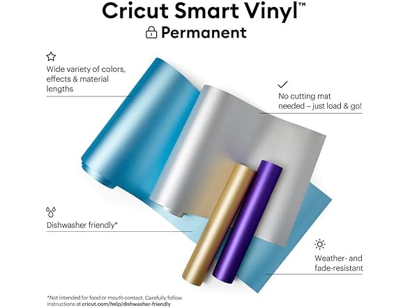 Cricut Smart Permanent Vinyl- Purple 3ft