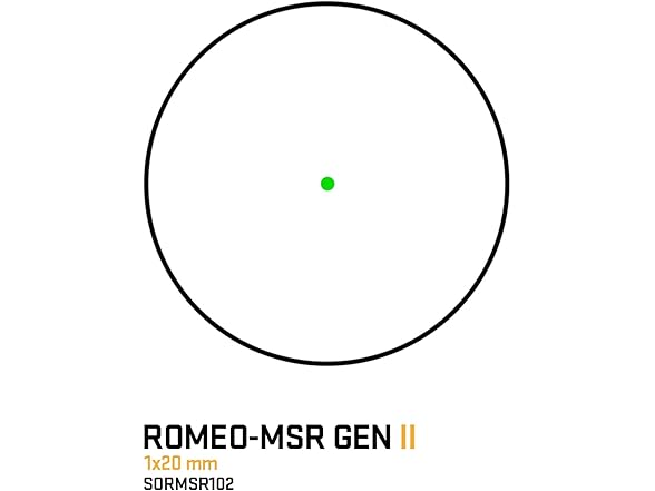 Sig Sauer SORMSR102 Romeo-MSR Gen II 2 MOA Geen Dot Sight