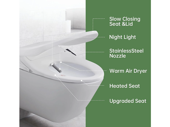 Inus IS-2200BB Electronic Bidet - Slim Remote & V-Clean