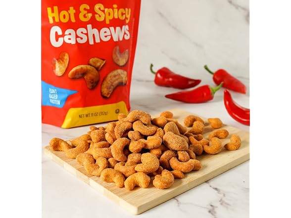 Platinum’s Hot & Spicy Cashews, 11 Oz