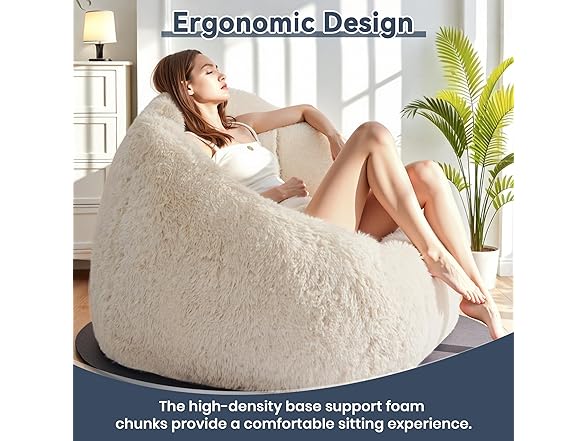 CangLong Ergonomic Bean Chair with Armrests