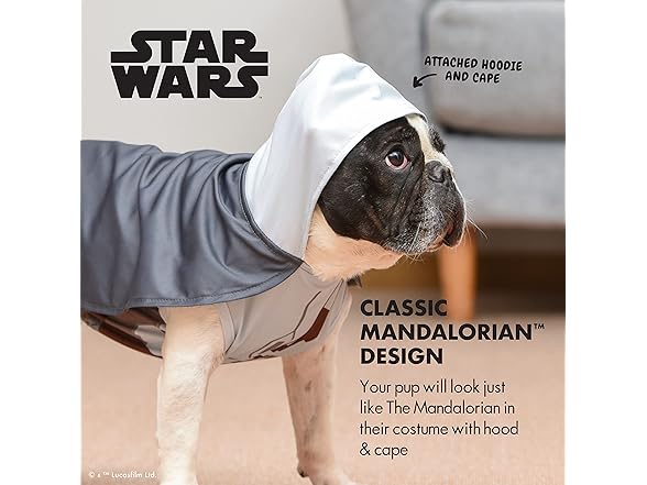 Star Wars Halloween Mandalorian Dog Costume