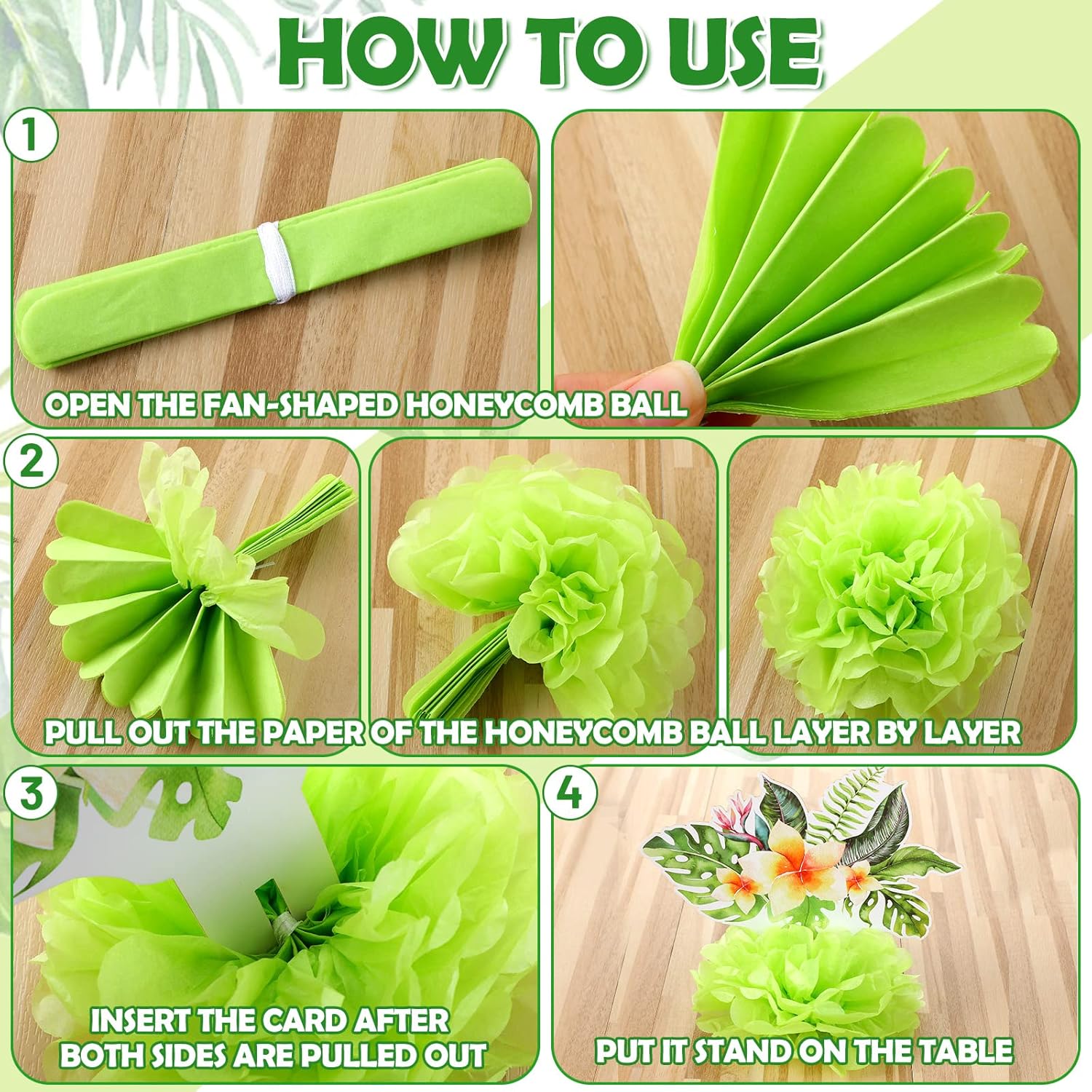 18pc Tropical Luau Party Table Décor - Gallery 5