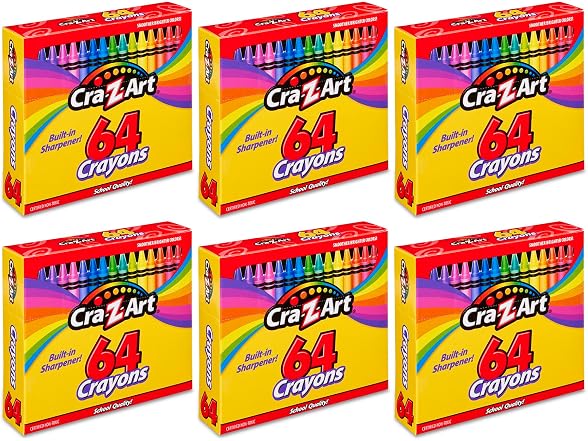 Cra-Z-Art Cra-Z-Art Crayons Bulk Pack, 64 Count
