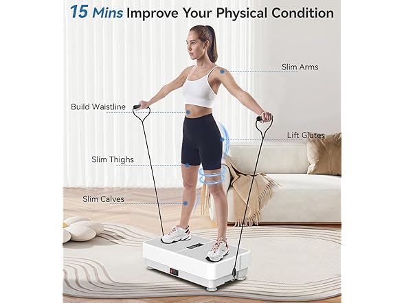 POWET W0893 Vibration Plate Exercise Machine 2