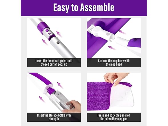 Purple Wet Spray Mop