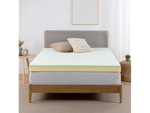 Zinus Green Tea Memory Foam Mattress Toppers, Twin